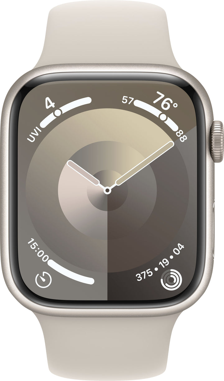 Apple Watch Series 9 GPS 45mm Aluminum Case with Starlight Sport Band  (Medium/Large) - Starlight_7