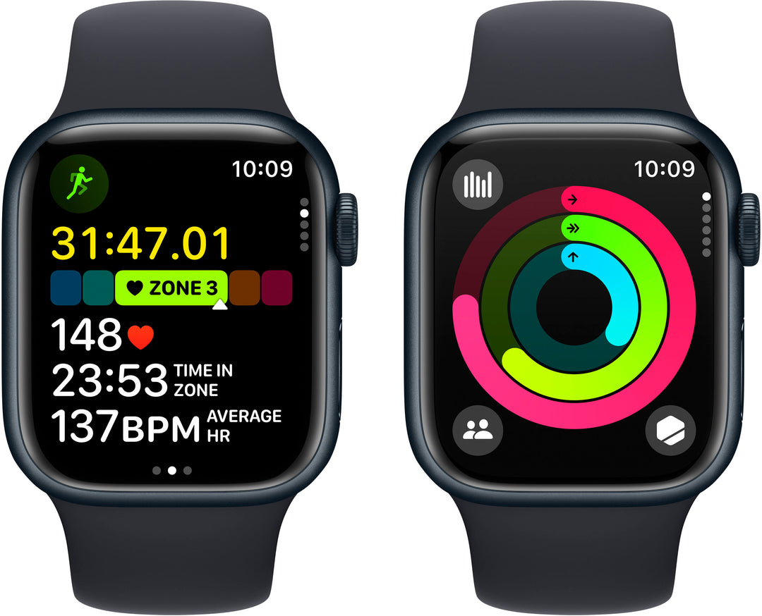 Apple Watch Series 9 GPS + Cellular 41mm Aluminum Case with Midnight Sport Band  (Small/Medium) - Midnight (Verizon)_6