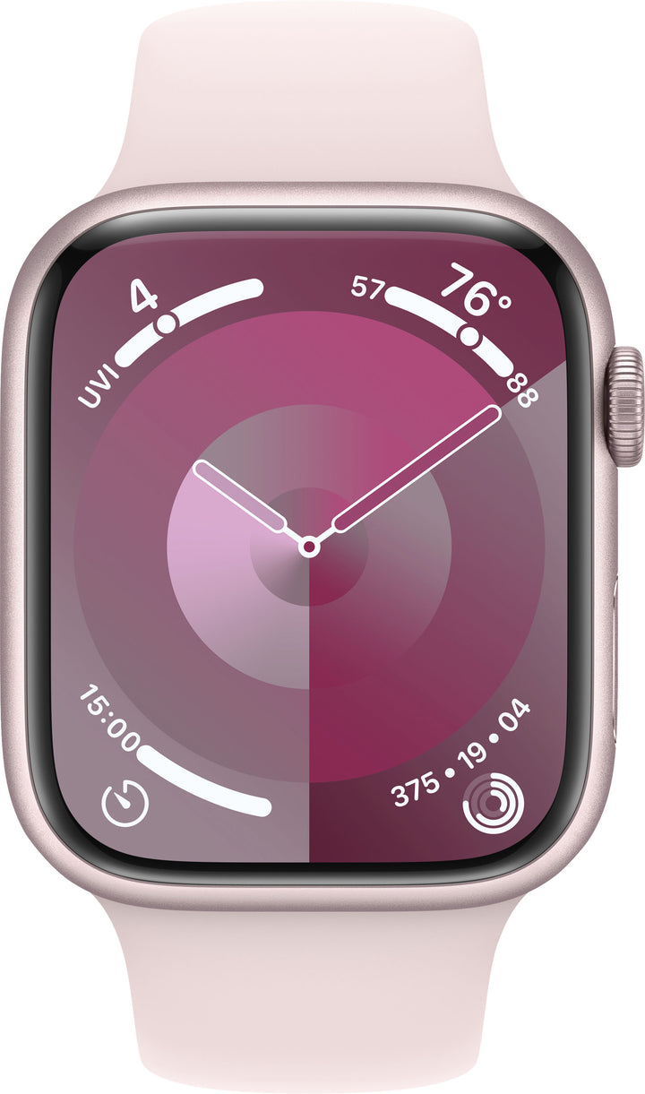 Apple Watch Series 9 GPS + Cellular 45mm Aluminum Case with Light Pink Sport Band  (Medium/Large) - Pink (Verizon)_7