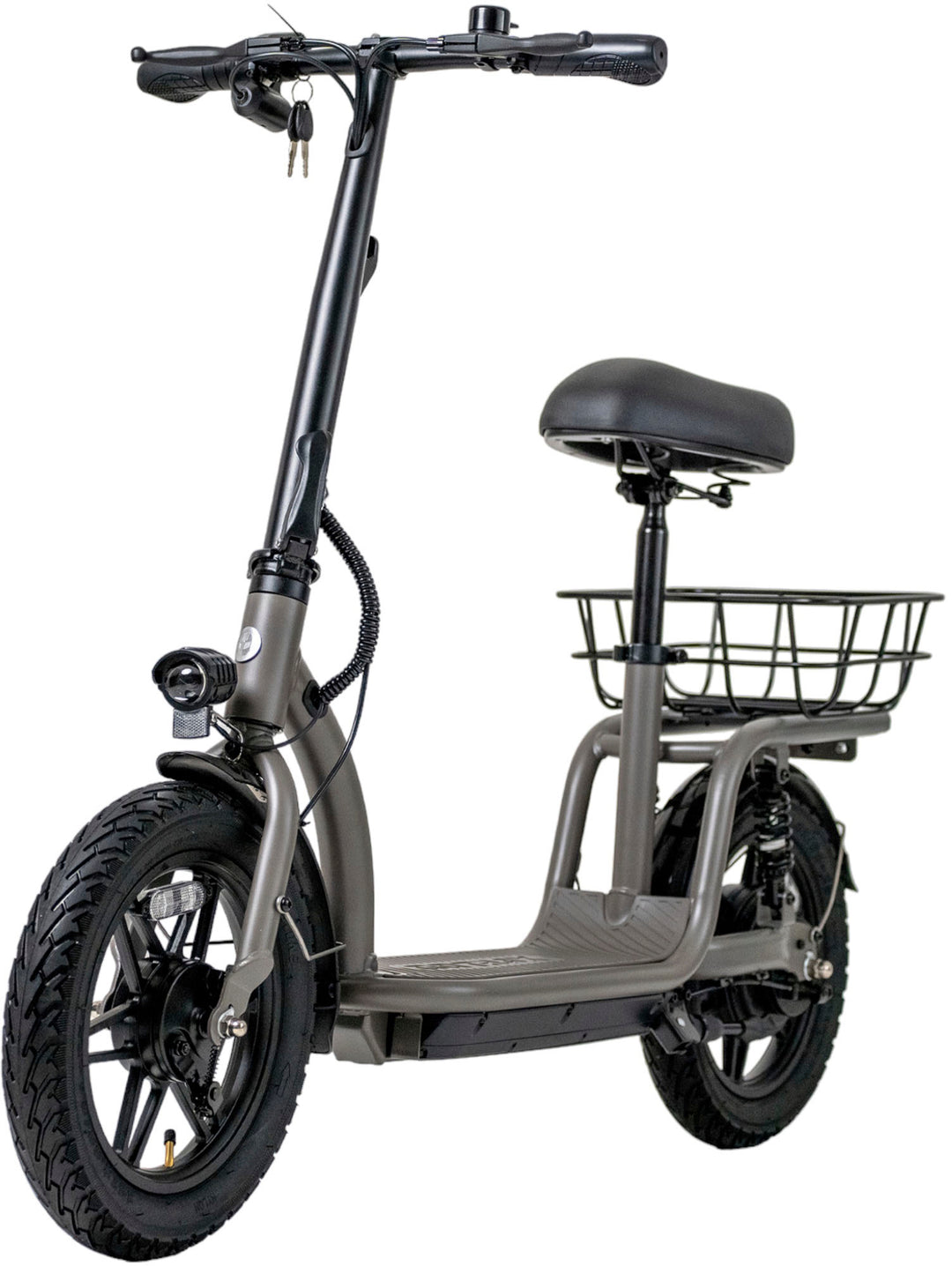 GoTrax - FLEX VOYAGER Electric Scooter w/15mi Operating Range & 15.5mph Max Speed - Gray_0