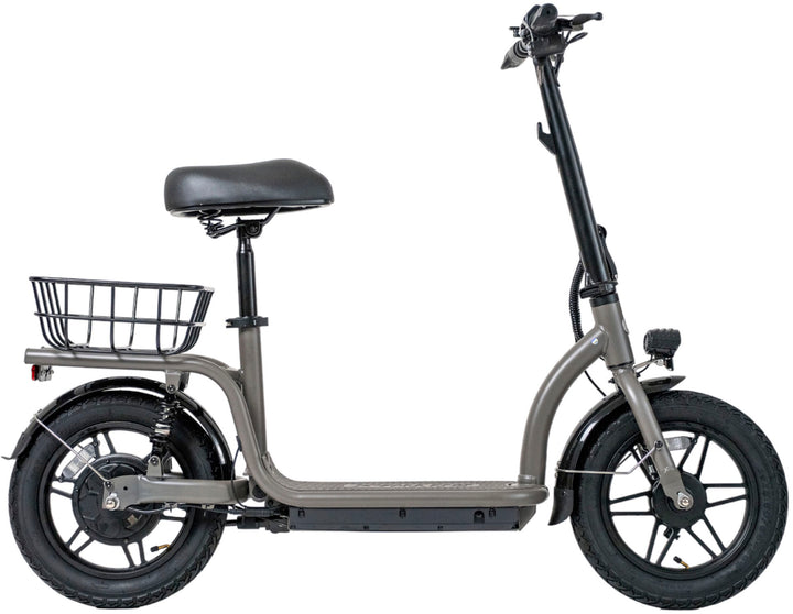 GoTrax - FLEX VOYAGER Electric Scooter w/15mi Operating Range & 15.5mph Max Speed - Gray_1