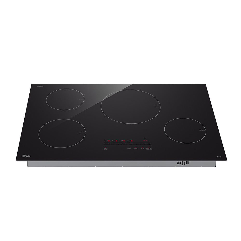 LG - 30" Built-in Electric Induction Cooktop with 4 Elements and UltraHeat 4.3kW Power Element - Black Ceramic_1