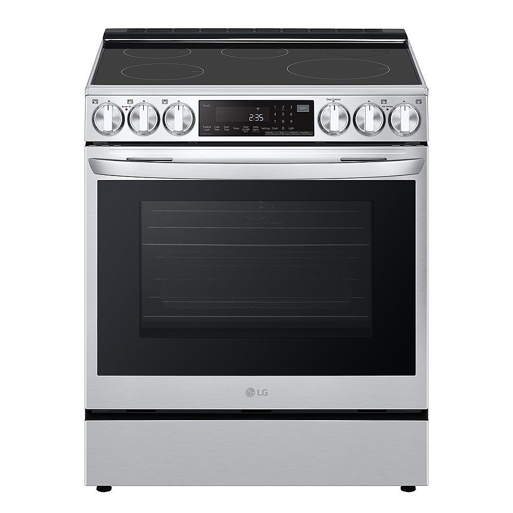 LG - 6.3 Cu. Ft. Freestanding Electric Induction True Convection Range with EasyClean and Air Fry - Stainless Steel_1