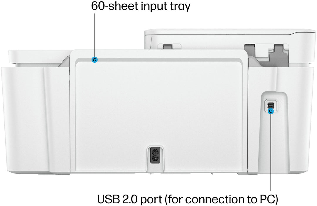 HP - DeskJet 4255e Wireless All-In-One Inkjet Printer with 3 Months of Instant Ink Included with HP+ - White_5