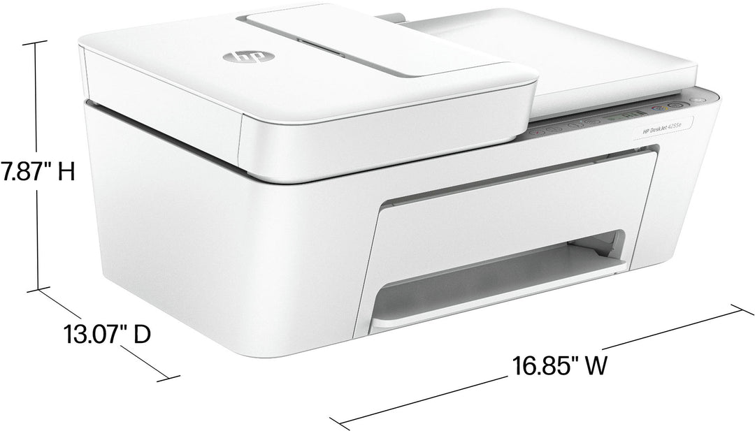 HP - DeskJet 4255e Wireless All-In-One Inkjet Printer with 3 Months of Instant Ink Included with HP+ - White_7