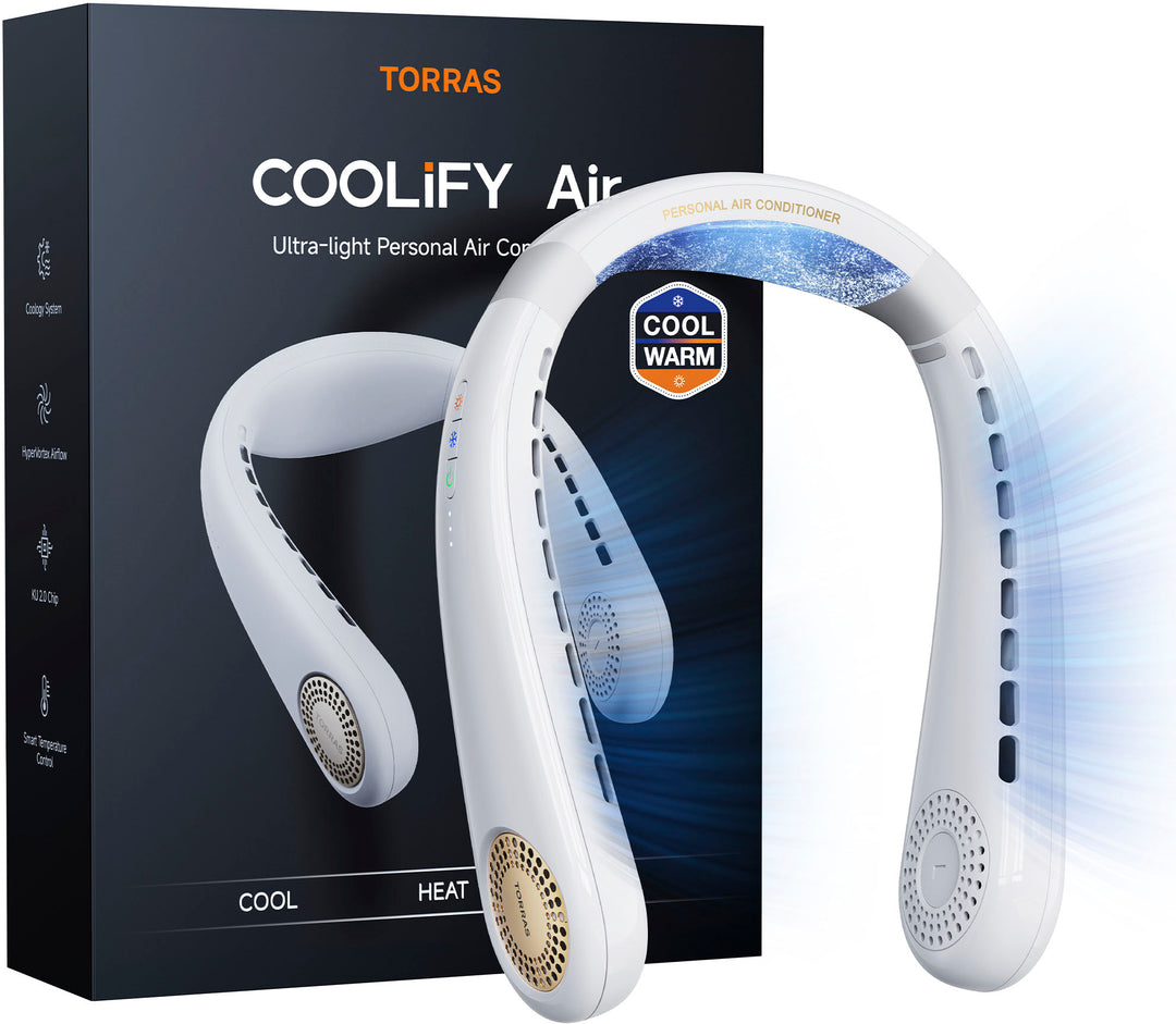 TORRAS - COOLiFY Air Wearable Air Conditioner 5000mAh - Golden White_9