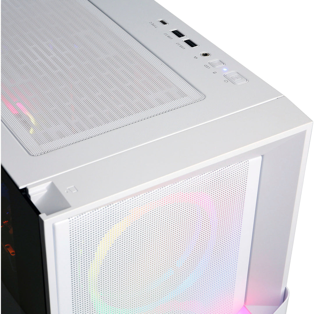 CyberPowerPC - Gamer Master Gaming Desktop - AMD Ryzen 7 7700 - 16GB Memory - AMD Radeon RX 7600 8GB - 1TB SSD - White_3