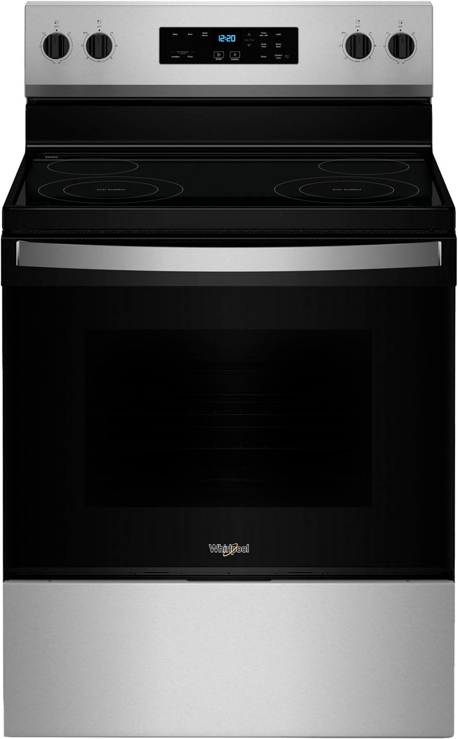 Whirlpool - 5.3 Cu. Ft. Freestanding Electric Range with Cooktop Flexibility - Stainless Steel_0