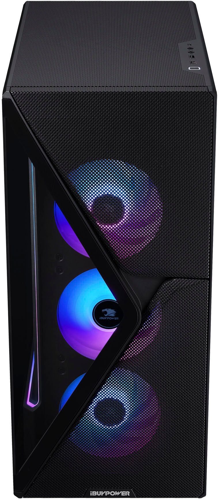 iBUYPOWER SlateMesh Gaming Desktop - AMD Ryzen 7 7700- 32GB Memory - AMD Radeon RX 7700XT 12GB- 1TB NVMe SSD - Black_1