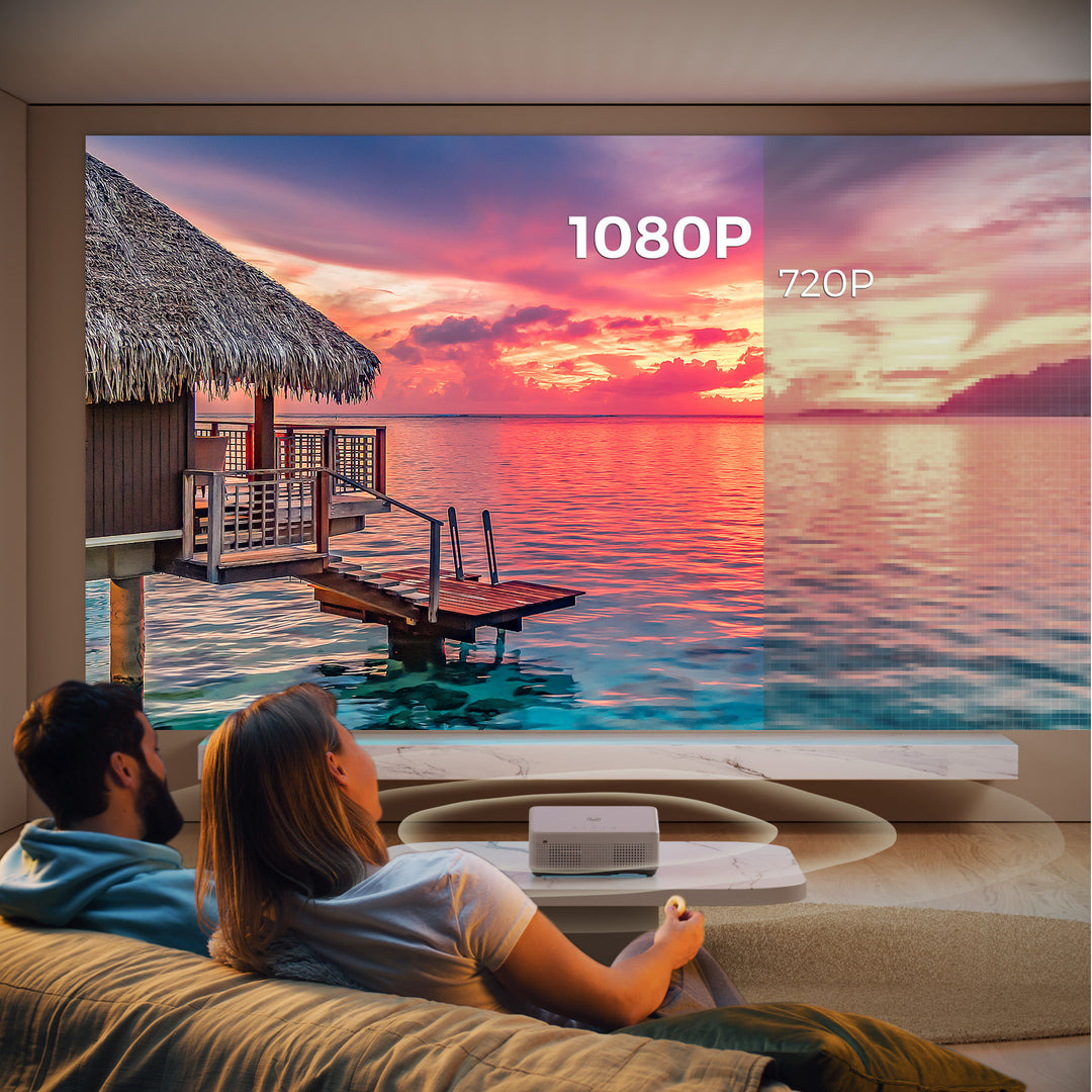 Vankyo - Leisure 570 - Smart Native 1080P Projector with WiFi and Bluetooth, Mini Portable Projector With 100" Screen - White_3