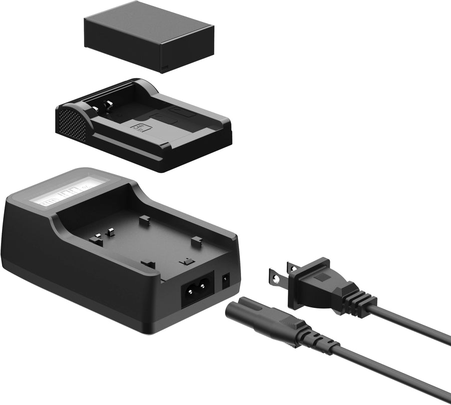 Digipower - DSLR Travel Charger For Canon Replacement Batteries LP-E6/10/17 & NB-12L & NB-L13 - Black_0