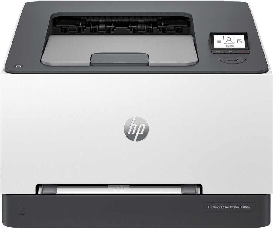 HP - LaserJet Pro 3201dw Wireless Color Laser Printer - White & Slate_0