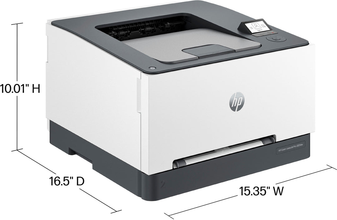 HP - LaserJet Pro 3201dw Wireless Color Laser Printer - White & Slate_5