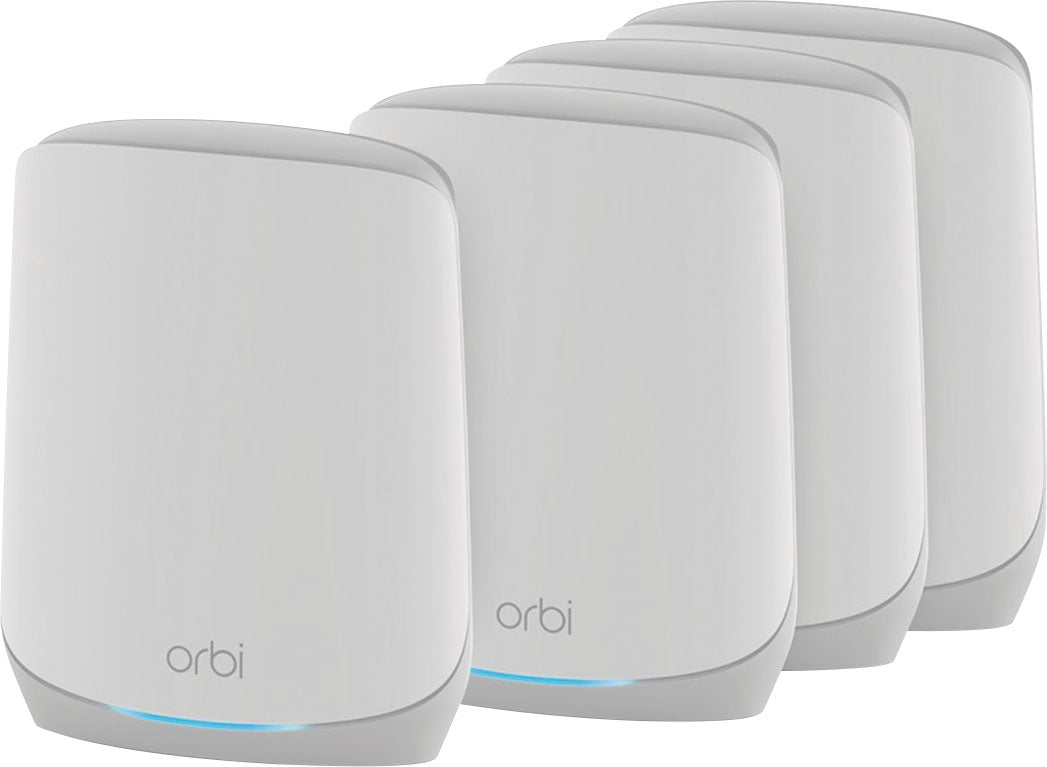 NETGEAR - Orbi 750 Series AX5200 Tri-Band Mesh Wi-Fi 6 System (4-pack) - White_0