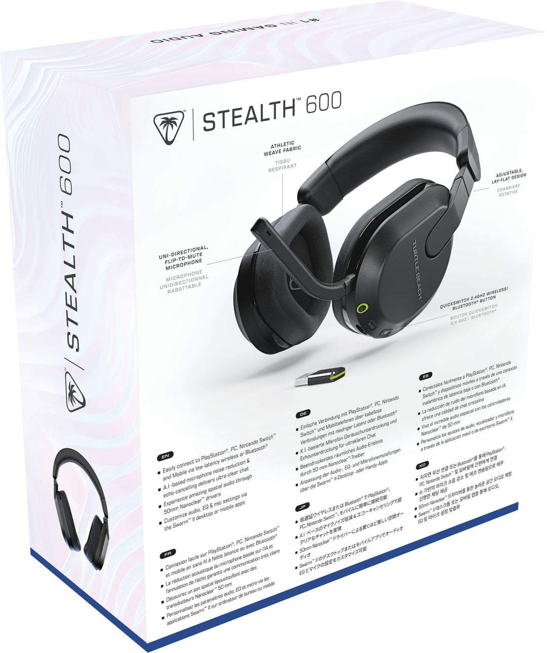 Turtle Beach Stealth 600 Wireless Gaming Headset for PlayStation, PS5, PS4, Nintendo Switch, PC with 80-Hr Battery - Black_11