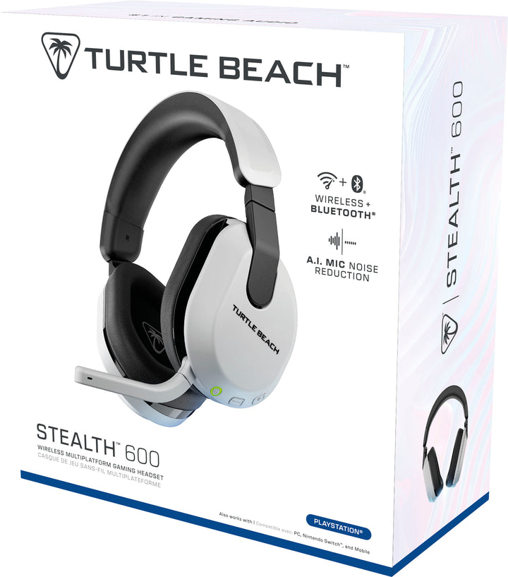 Turtle Beach Stealth 600 Wireless Gaming Headset for PlayStation, PS5, PS4, Nintendo Switch, PC with 80-Hr Battery - White_11
