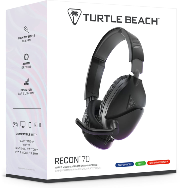 Turtle Beach - Recon 70 Gaming Headset for Xbox Series X|S, Xbox One, PS5, PS4, Nintendo Switch, PC & Mobile - 3.5mm Wired Connection - Black_5