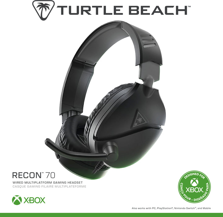 Turtle Beach - Recon 70 Gaming Headset for Xbox Series X|S, Xbox One, PS5, PS4, Nintendo Switch, PC & Mobile w 3.5mm Wired Connection - Black_4