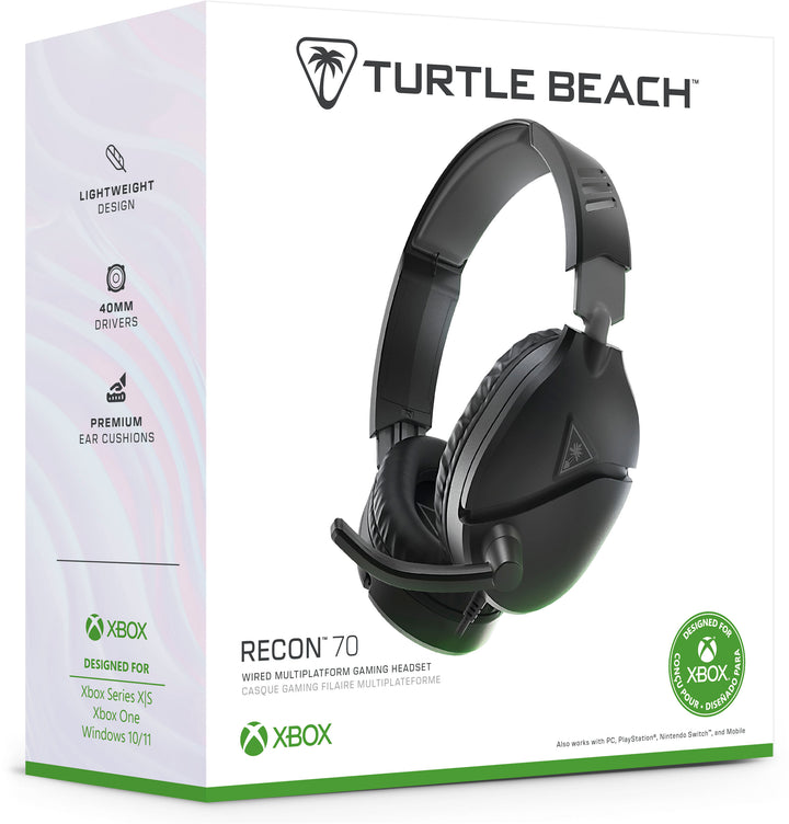 Turtle Beach - Recon 70 Gaming Headset for Xbox Series X|S, Xbox One, PS5, PS4, Nintendo Switch, PC & Mobile w 3.5mm Wired Connection - Black_5
