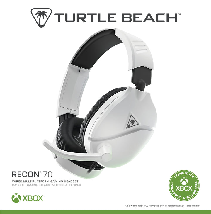 Turtle Beach - Recon 70 Gaming Headset for Xbox Series X|S, Xbox One, PS5, PS4, Nintendo Switch, PC & Mobile w 3.5mm Wired Connection - White_4