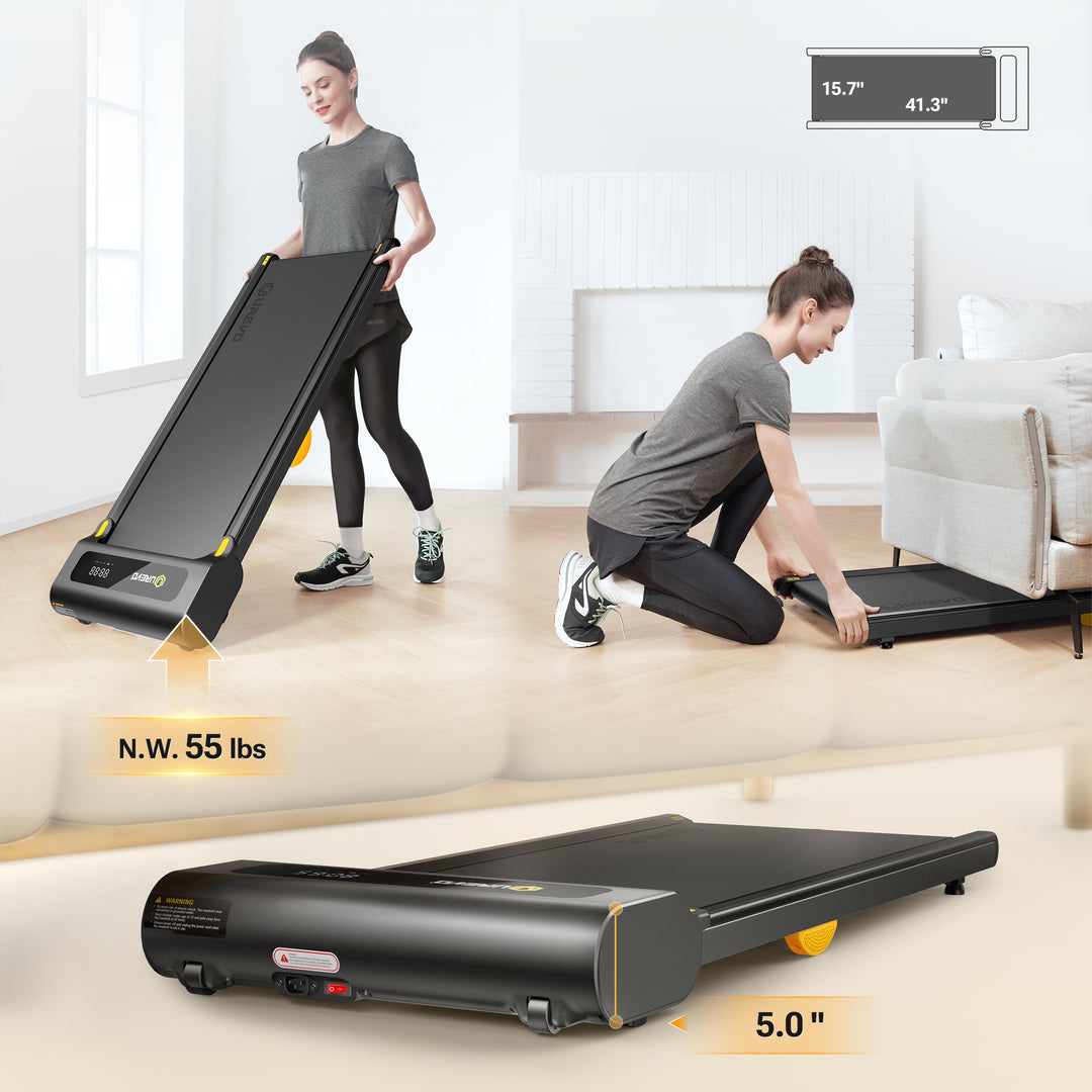 Urevo - SP1 Lite Under Desk Treadmill & Walking Pad - Black_2