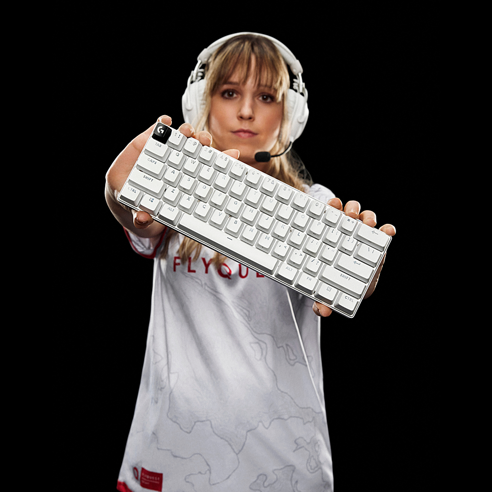 Logitech - PRO X 60 LIGHTSPEED TKL 60% Wireless Mechanical GX Optical Tactile Switch Gaming Keyboard with LIGHTSYNC RGB - White_5