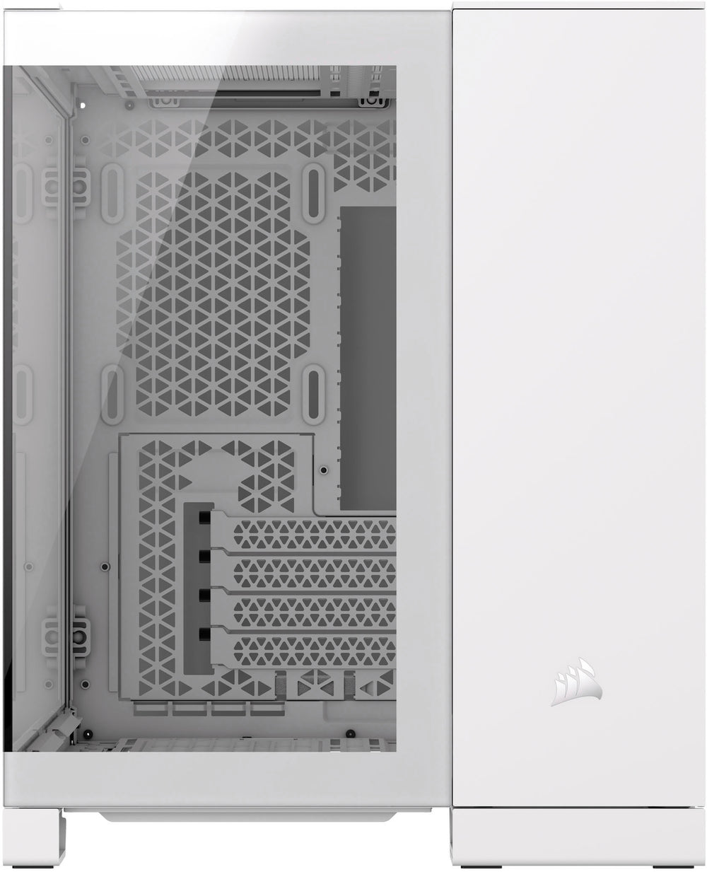 CORSAIR - 2500X Micro ATX Mid-Tower Dual Chamber SFF Case - White_1