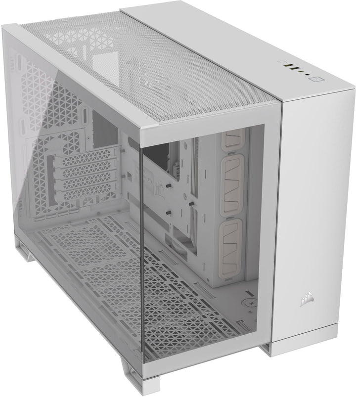 CORSAIR - 2500X Micro ATX Mid-Tower Dual Chamber SFF Case - White_2