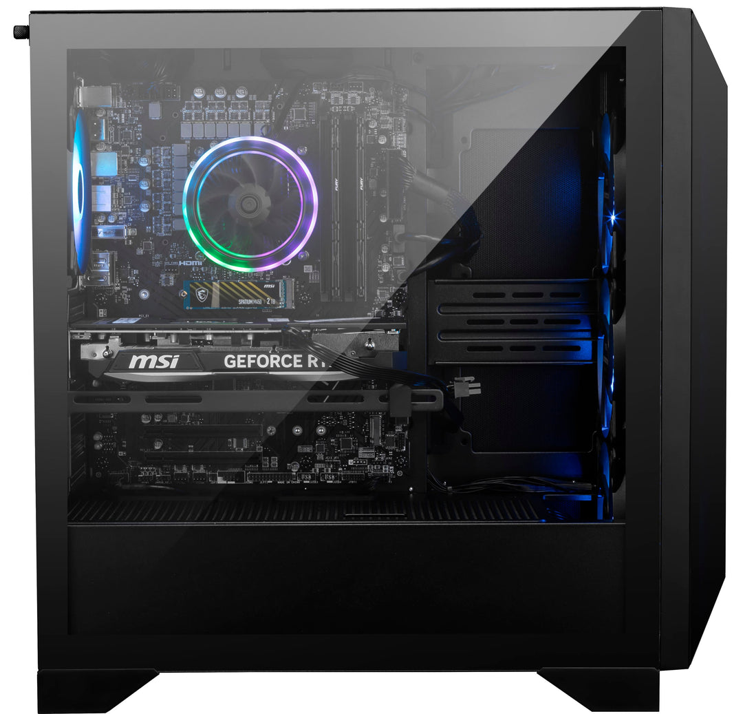 MSI - Aegis Z2 Gaming Desktop - AMD R7-7700 - 16GB Memory - NVIDIA GeForce RTX 4070 Super - 1TB SSD - Black - Black_7