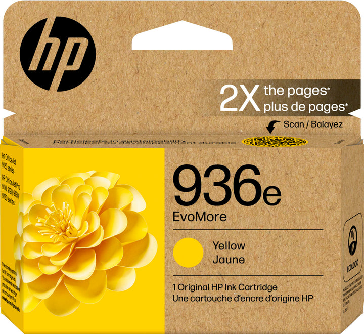 HP - 936e EvoMore Ink Cartridge - Yellow_0