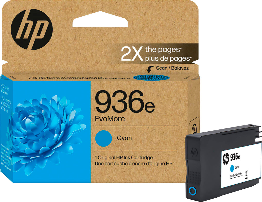 HP - 936e EvoMore Ink Cartridge - Cyan_1