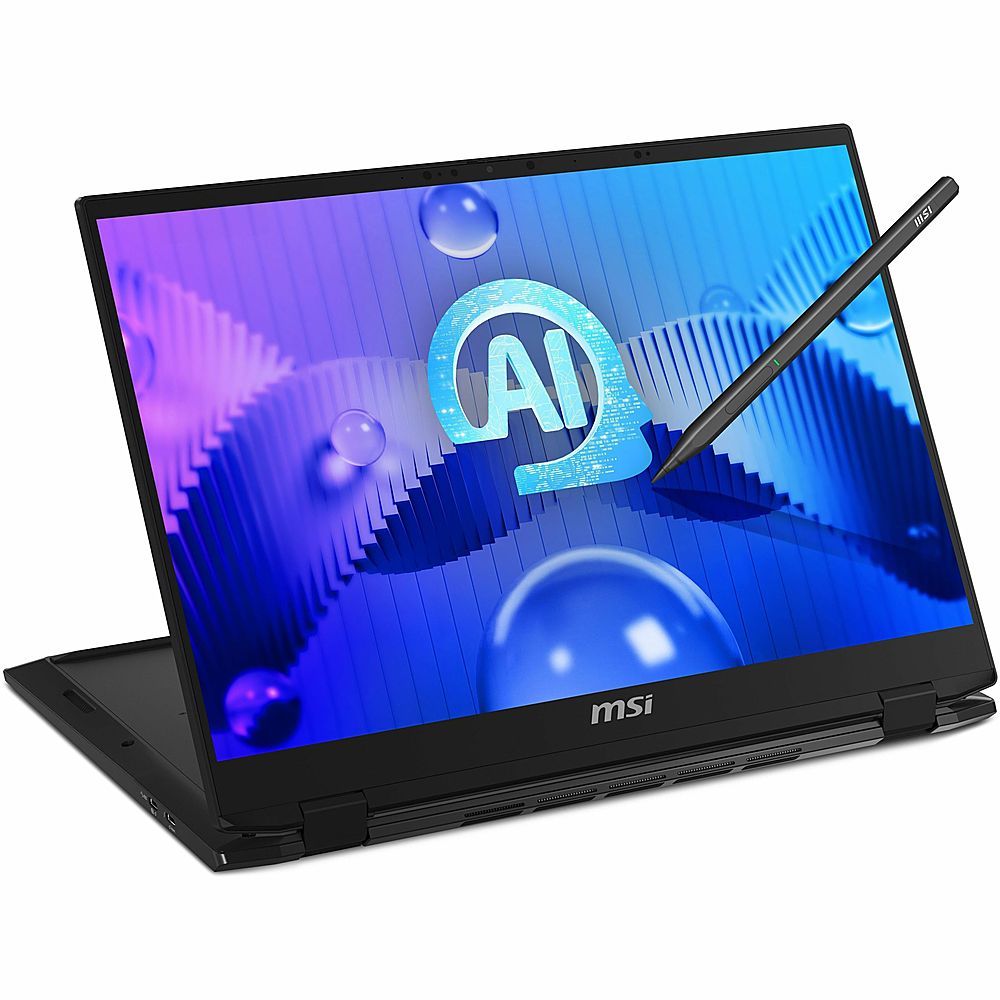 MSI - Summit E16 AI Studio A1V 2-in-1 16" Touch Screen Laptop - Intel Core Ultra 7 with 32GB Memory - Ink Black, Black_15