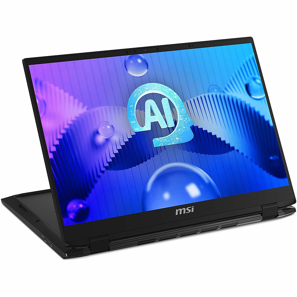 MSI - Summit E16 AI Studio A1V 2-in-1 16" Touch Screen Laptop - Intel Core Ultra 7 with 32GB Memory - Ink Black, Black_27