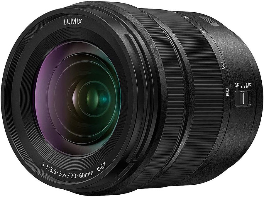 Panasonic - LUMIX S 20-60mm F3.5-5.6 Interchangeable Lens L-Mount Compatible for LUMIX S Series Cameras - Black_0