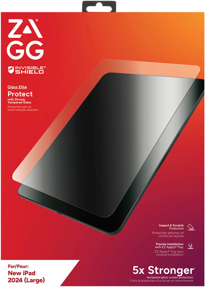 ZAGG - InvisibleShield Glass Elite 13" Screen Protector for Apple iPad Air (6th genl) - Clear_2