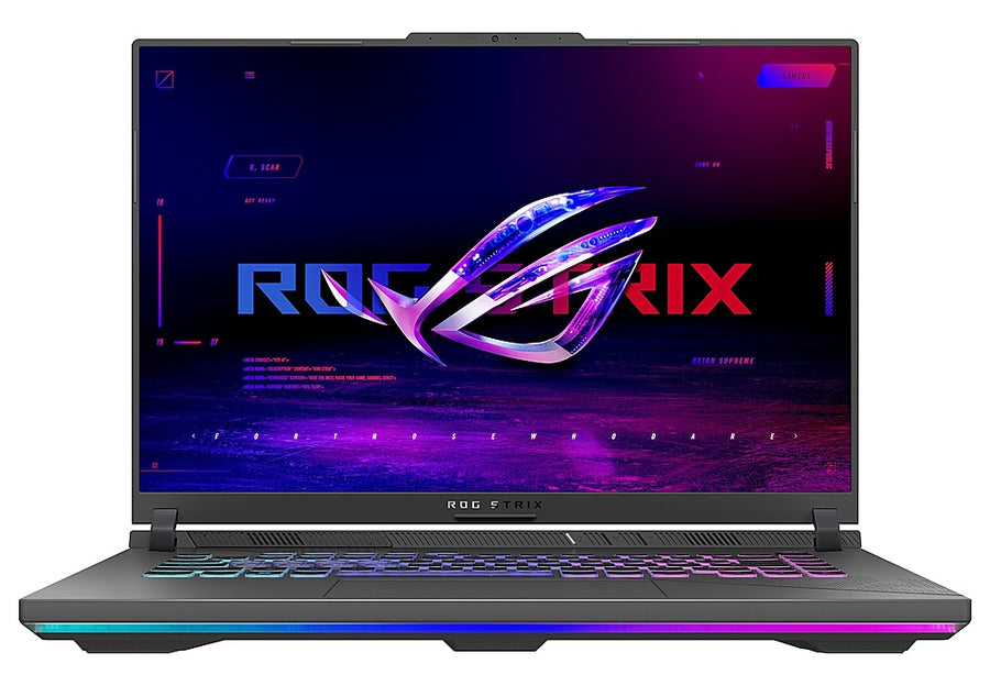 ASUS - ROG Strix G16 16” 240Hz Gaming Laptop QHD - Intel Core i9-14900HX with 32GB DDR5 - NVIDIA GeForce RTX 4060 - 1TB SSD - Eclipse Gray_0