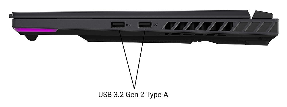 ASUS - ROG Strix G16 16” 240Hz Gaming Laptop QHD - Intel Core i9-14900HX with 32GB DDR5 - NVIDIA GeForce RTX 4060 - 1TB SSD - Eclipse Gray_8