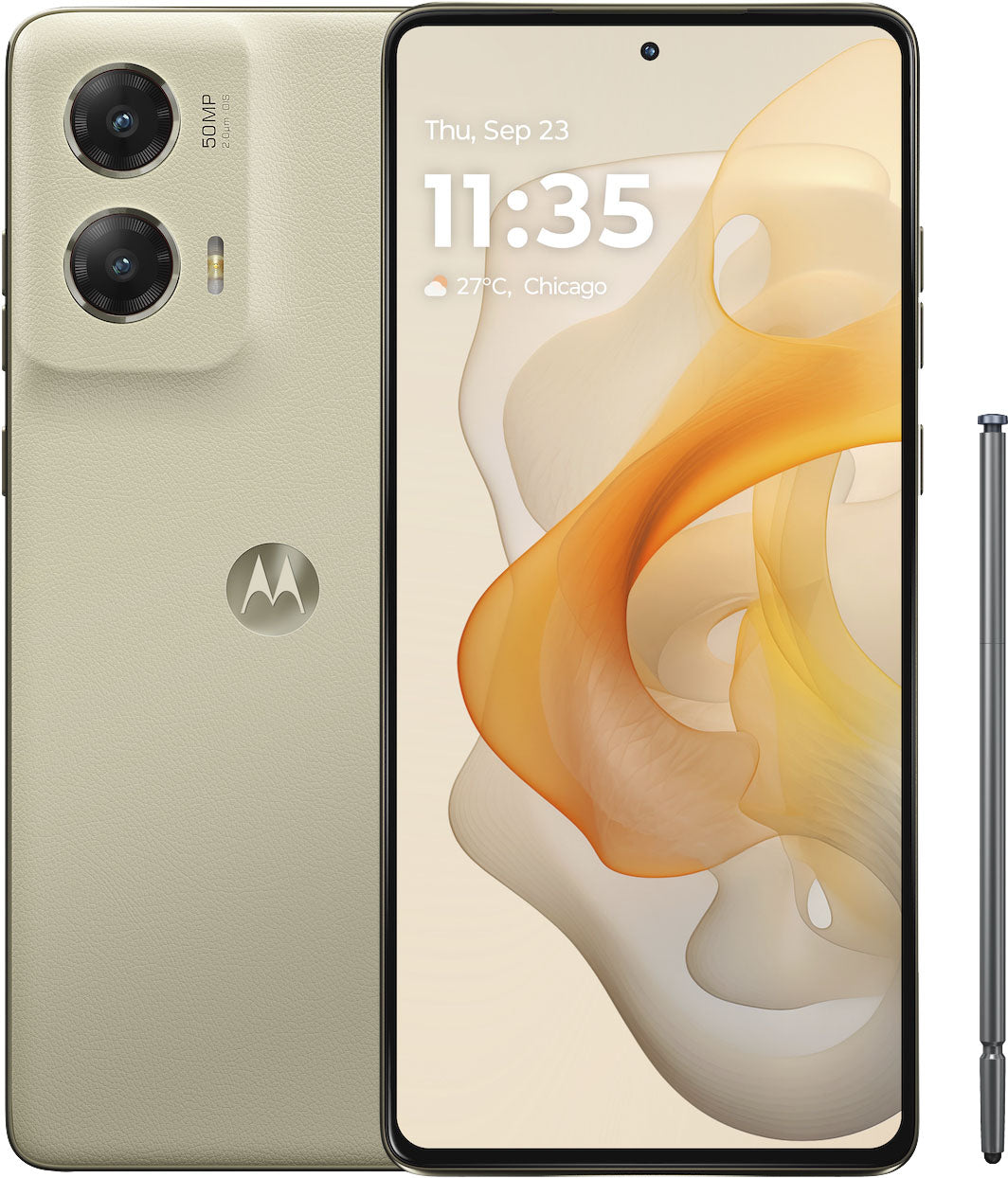Motorola - moto g stylus 5G 2024 256GB (Unlocked) - Caramel Latte_0
