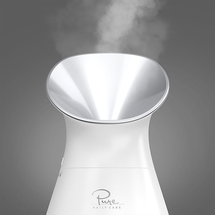 Pure Daily Care - Nano Ionic Facial Steamer with 5 Piece Skin Kit and Hyaluronic Serum - Silver_3