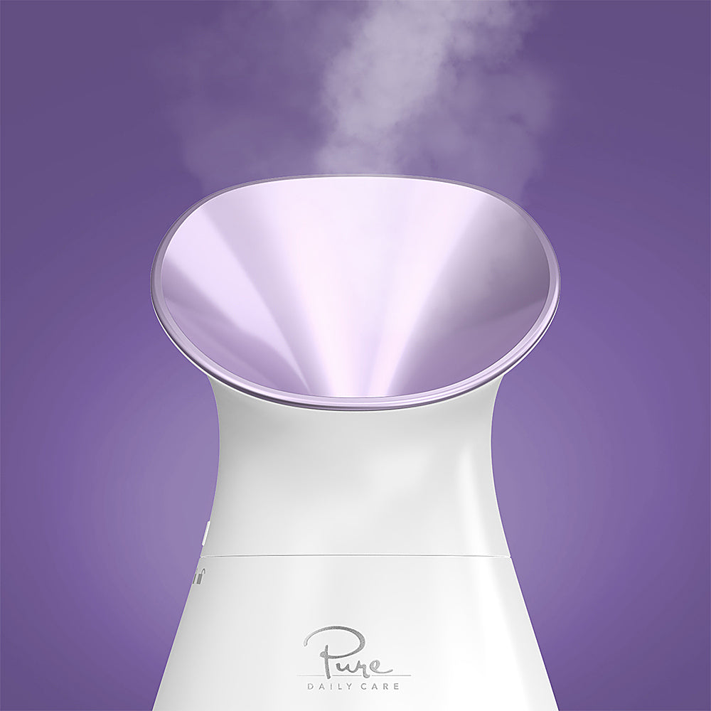 Pure Daily Care - Nano Ionic Facial Steamer with 5 Piece Skin Kit and Hyaluronic Serum - Lilac_3