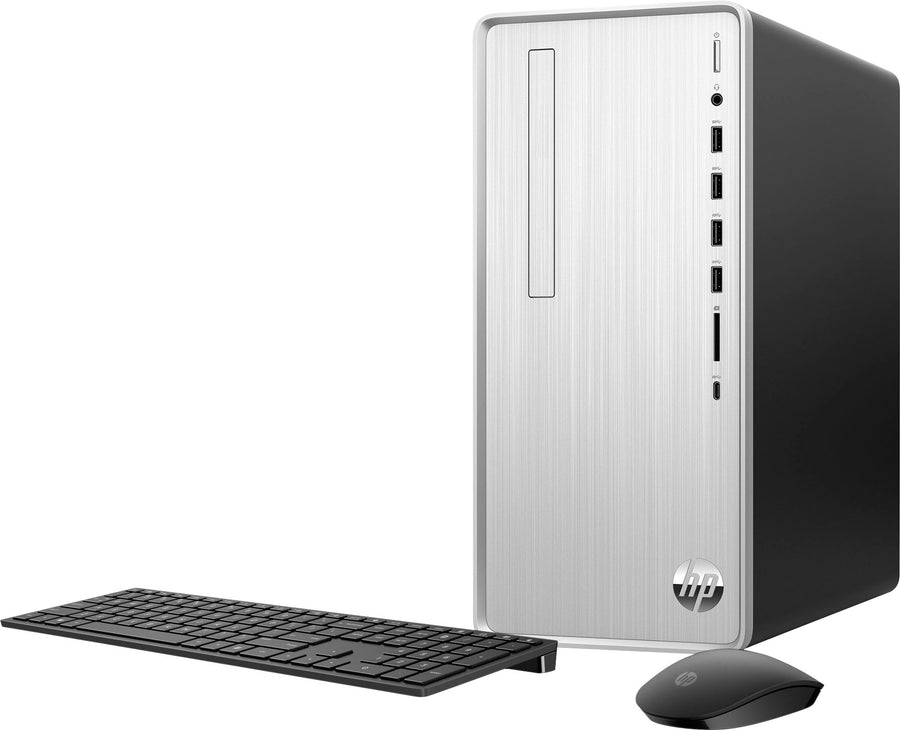 HP - Pavilion Desktop - AMD Ryzen 7 - 32GB Memory - NVIDIA GeForce RTX 3050 - 1TB SSD - Natural Silver_0