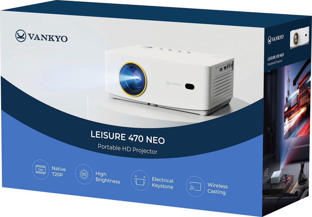 Vankyo - Leisure 470 Neo Wireless Mini Projector - White_7