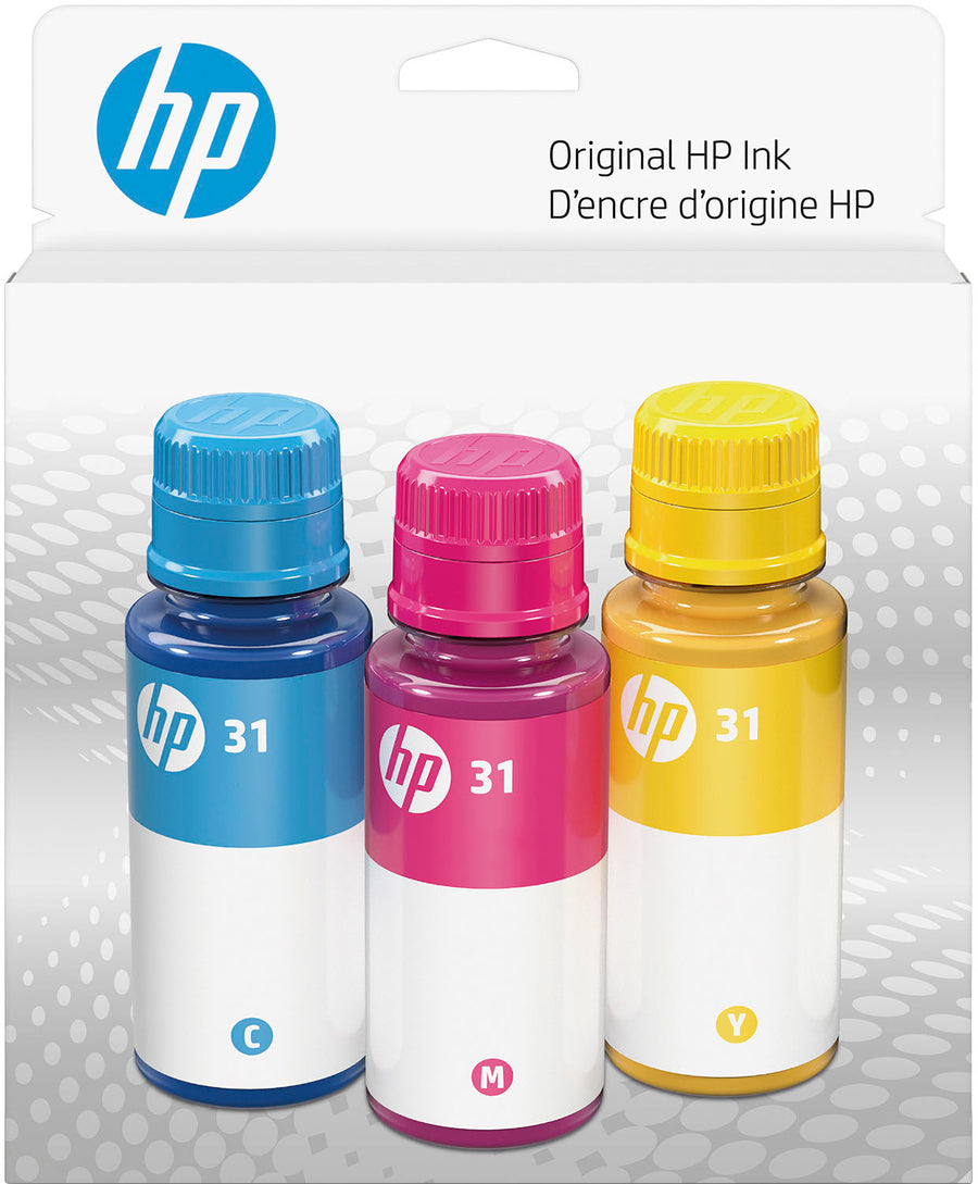 HP - 31 3-Pack Ink Bottles - Cyan/Magenta/Yellow_0