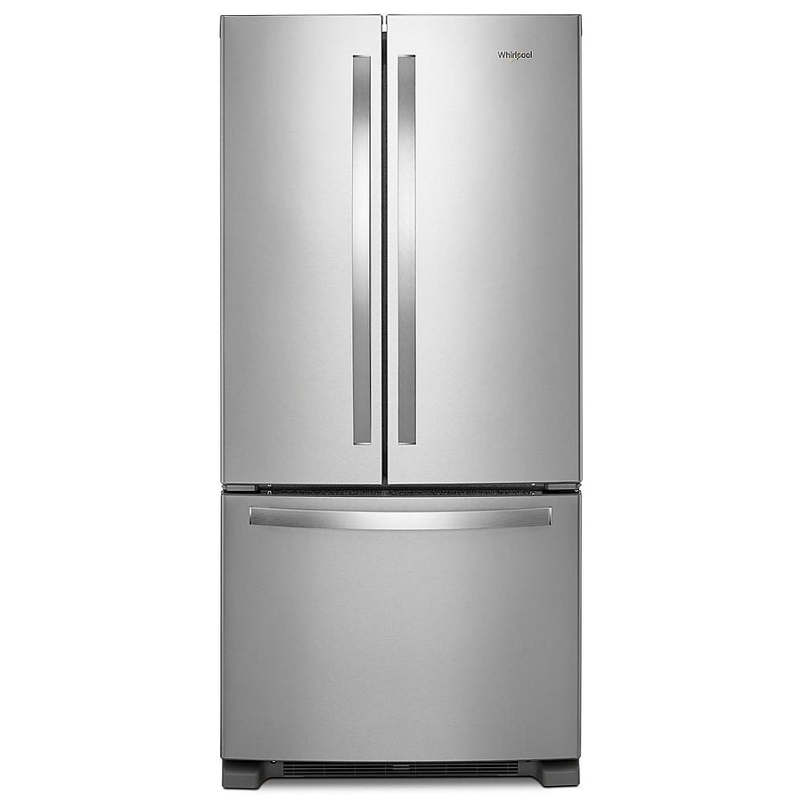 Whirlpool - 22 cu. ft. French Door Refrigerator with Humidity-Controlled Crispers - Stainless Steel_0