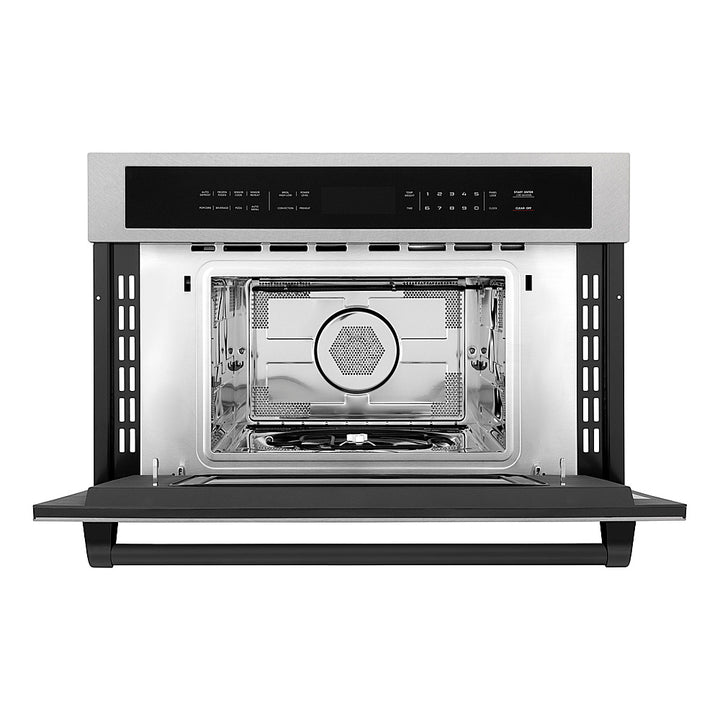 ZLINE - Autograph 30" 1.6 cu ft. Built-in Convection Microwave Oven in Fingerprint Resistant Stainless and Matte Black Accents_7