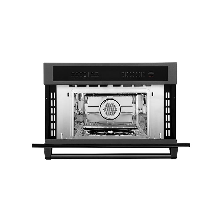 ZLINE - 30" 1.6 cu ft. Built-in Convection Microwave Oven in Black Stainless Steel with Speed and Sensor Cooking_5