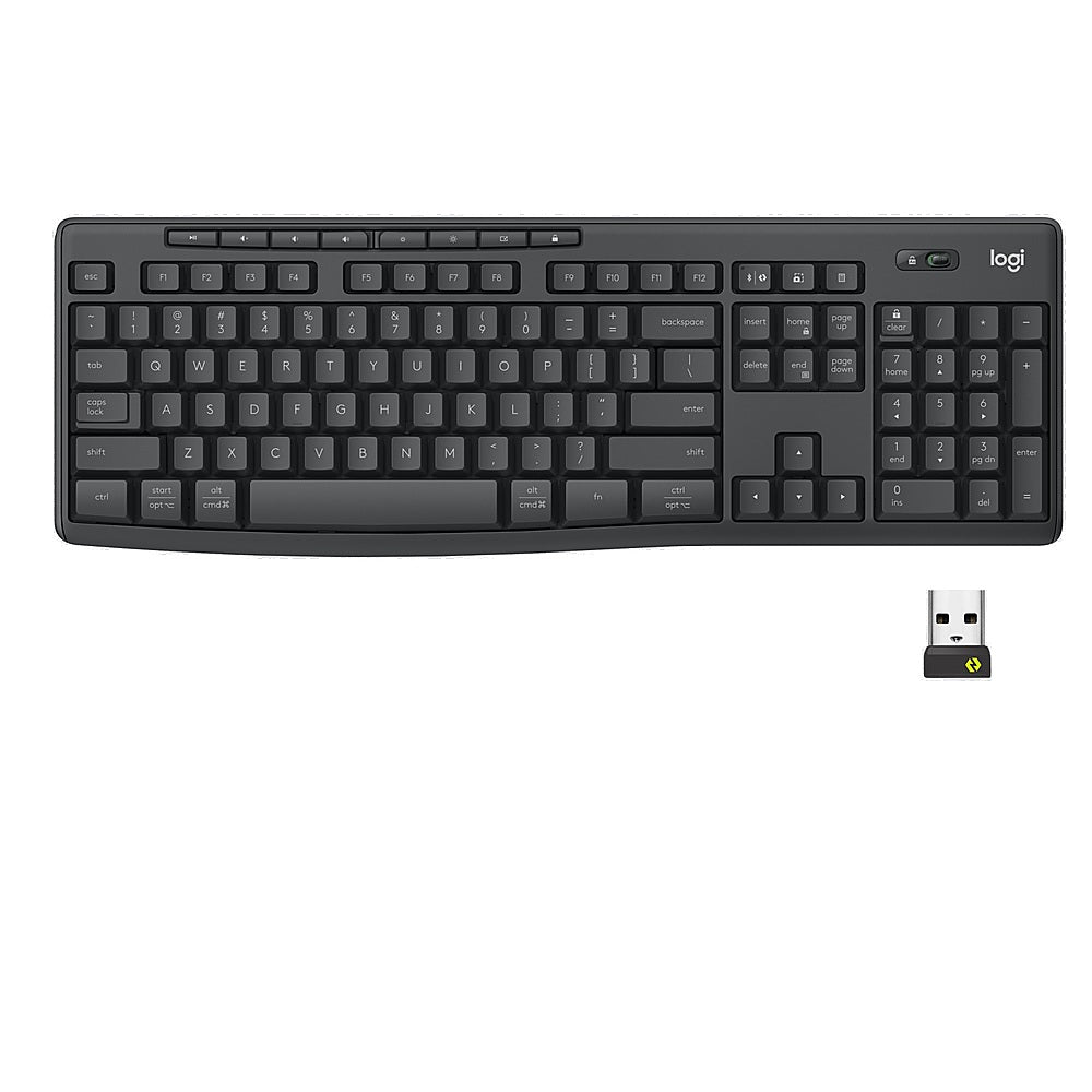 Logitech - MK370 Combo for Business Full-Size Wireless Keyboard and Mouse Bundle with Secure Logi Bolt USB Connection - Graphite_1