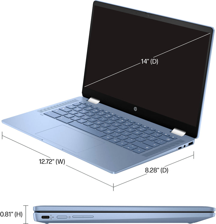 HP - 2-in-1 14" Touch-Screen Chromebook - Intel Processor N100 - 4GB Memory - 64GB eMMC - Sky Blue_2
