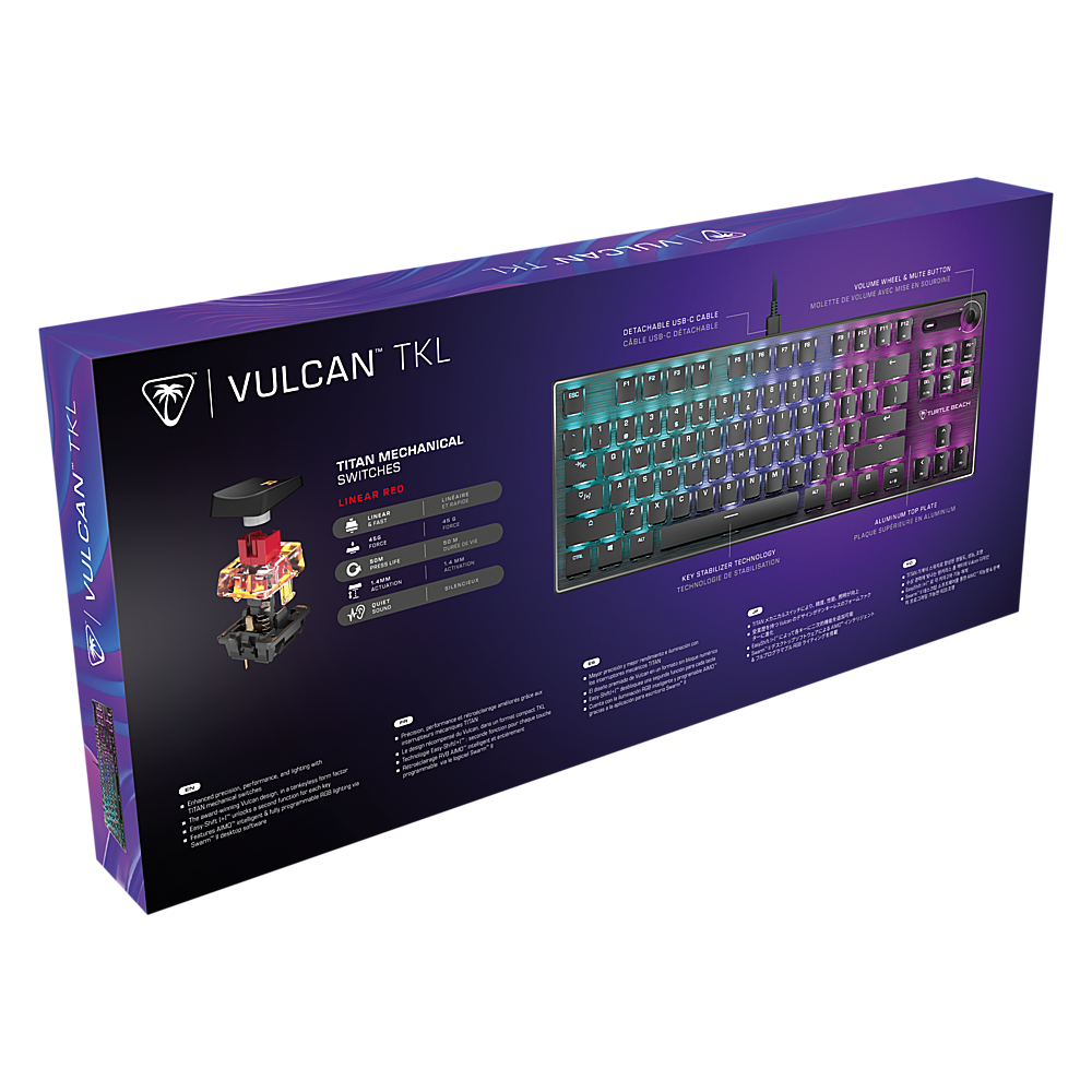 Turtle Beach - Vulcan TKL Wired Mechanical TITAN Linear Switch Gaming Keyboard with Per-key AIMO RGB Lighting - Black_6