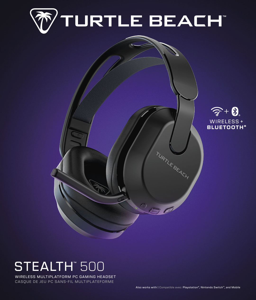 Turtle Beach - Stealth 500 Wireless Amplified Gaming Headset for PC, PS5, PS4, Nintendo Switch, & Mobile with 40-Hr Battery & Bluetooth - Black_10